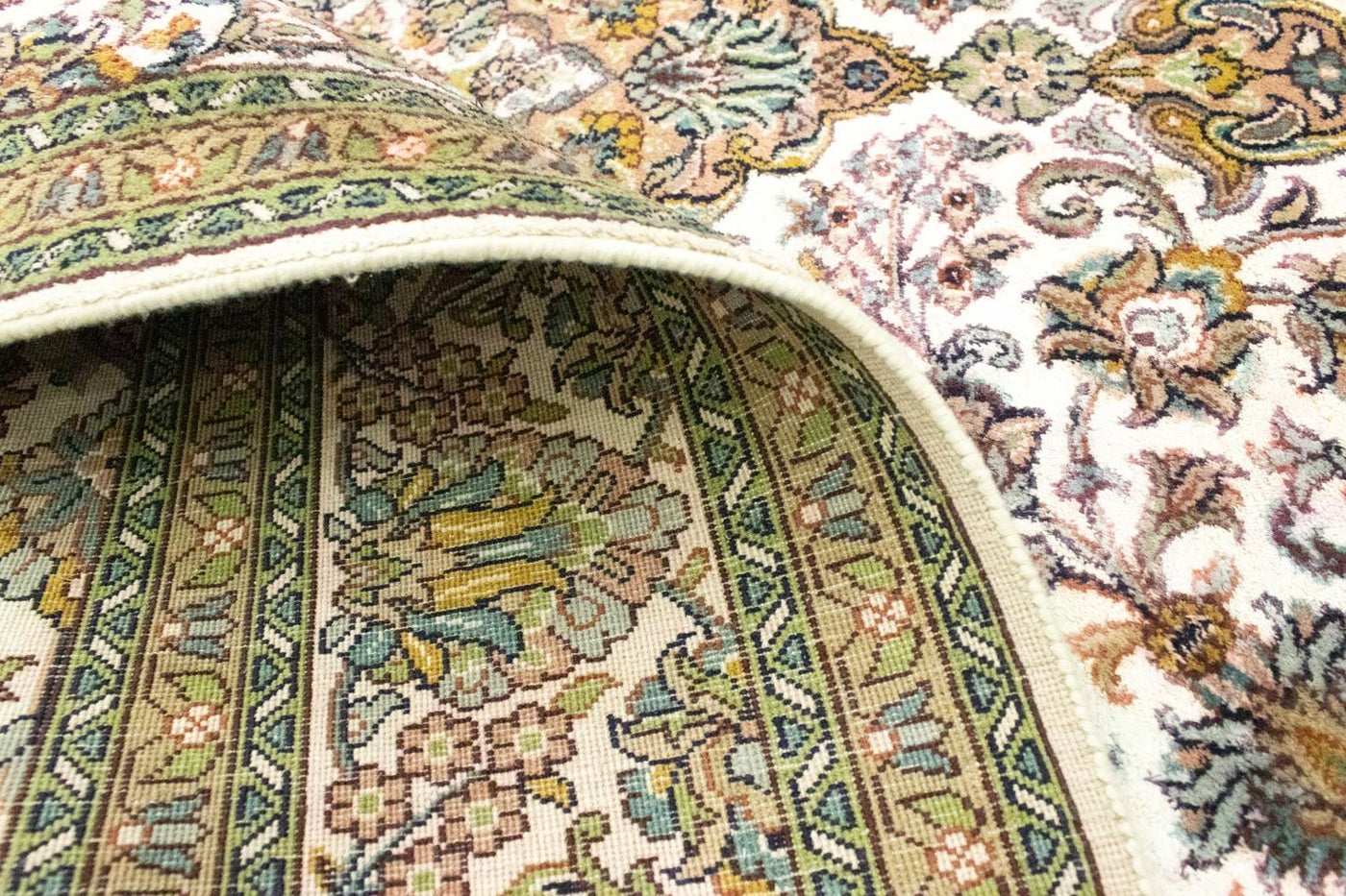 Kaschmir Seide Teppich 217x153cm - Orientteppich