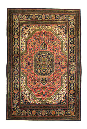 Perserteppich - Ghom 163 x 107 cm - hellrot