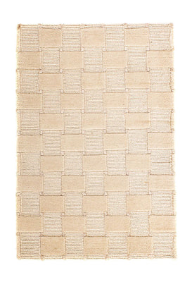 Nepal Teppich 90 x 60 cm - beige