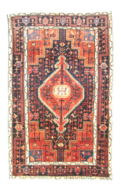 Hamadan Teppich 120x193cm - Perserteppich - orange