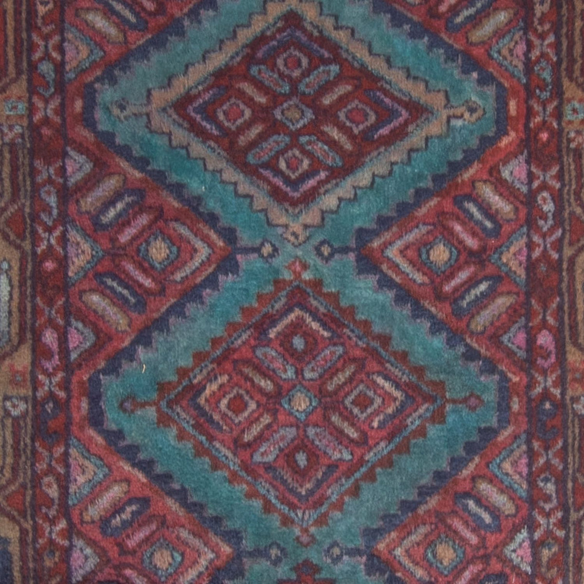 Orientteppich 281 x 89 cm - blau