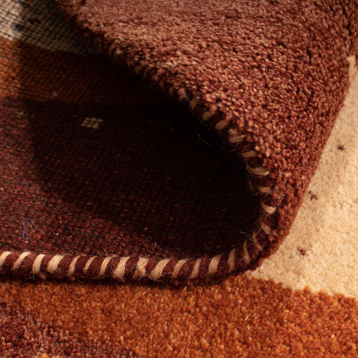 Gabbeh Teppich - Indus 200 x 200 cm - beige