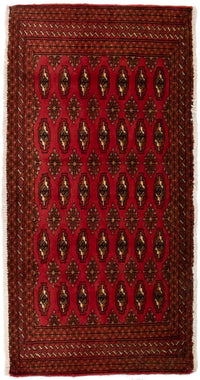 Turkaman Teppich 130 x 60 cm - rot