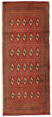 Turkaman Teppich 130 x 60 cm - rot
