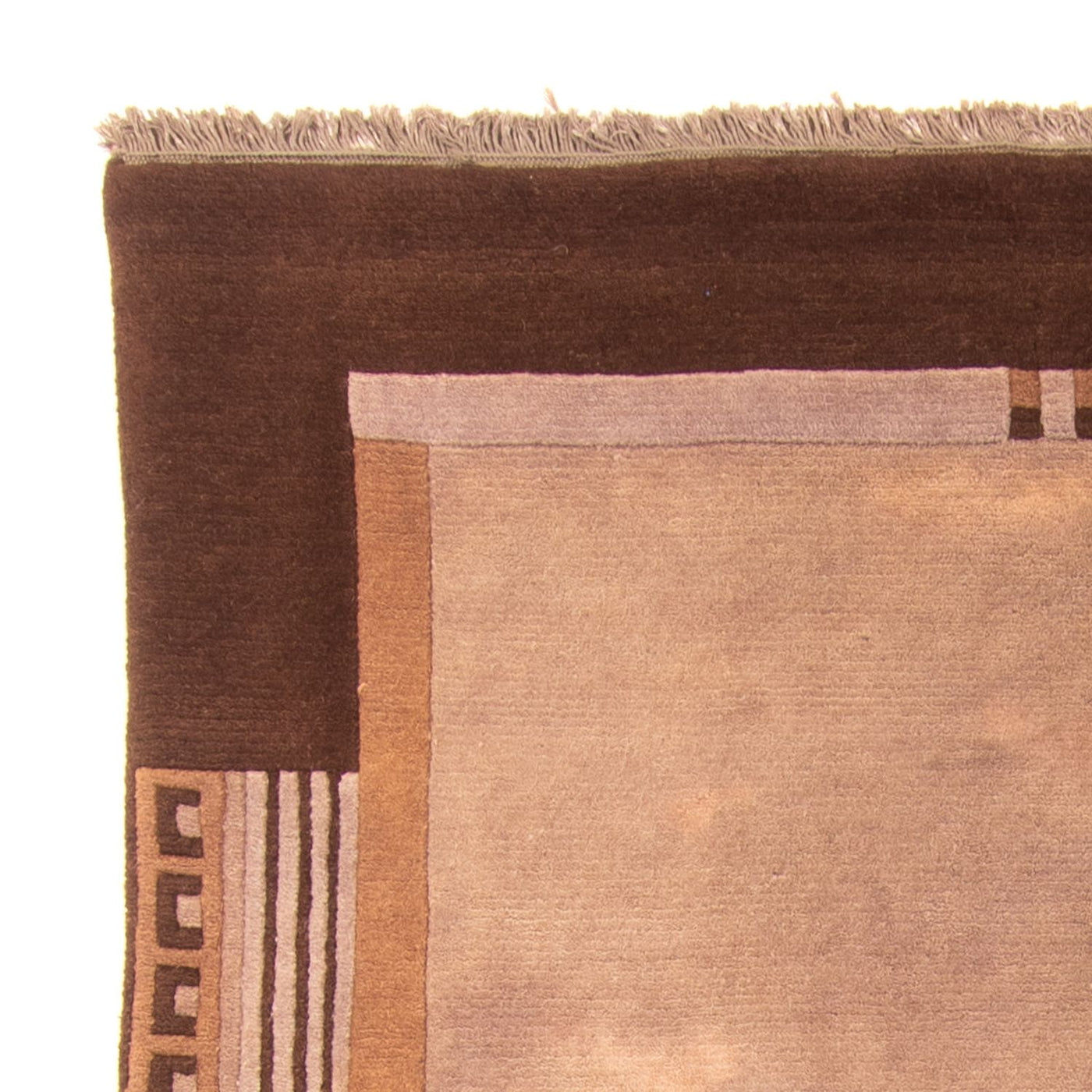 Nepal Teppich 193 x 142 cm - hellbraun