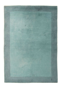 Nepal Teppich 225 x 160 cm - hellblau