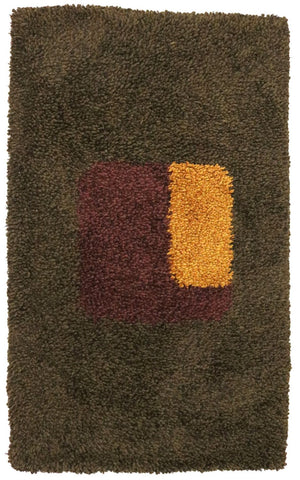 Hochflor Teppich 153 x 96 cm