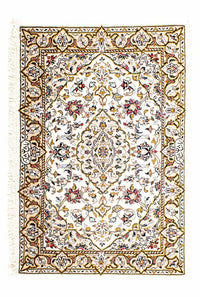 Perserteppich - Keshan 100 x 69 cm - beige