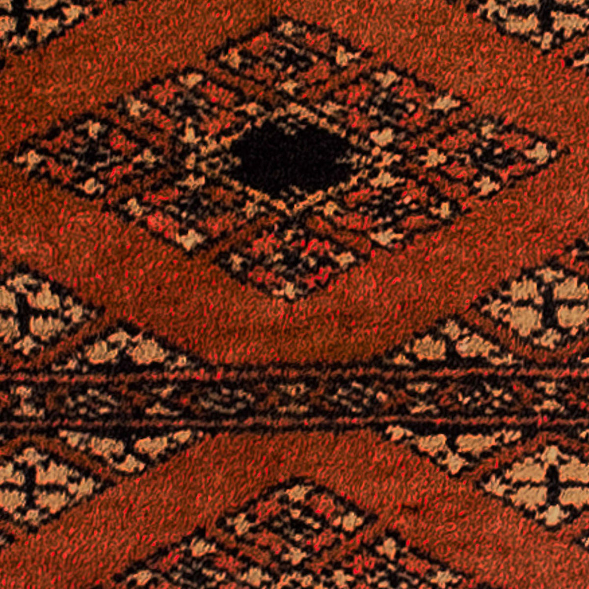 Pakistan Teppich 63 x 32 cm - dunkelrot
