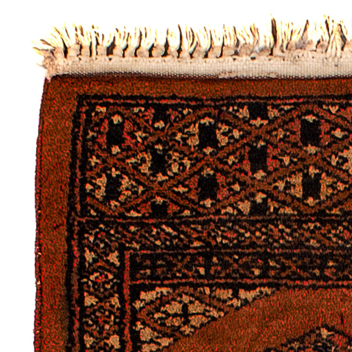 Pakistan Teppich 63 x 32 cm - dunkelrot