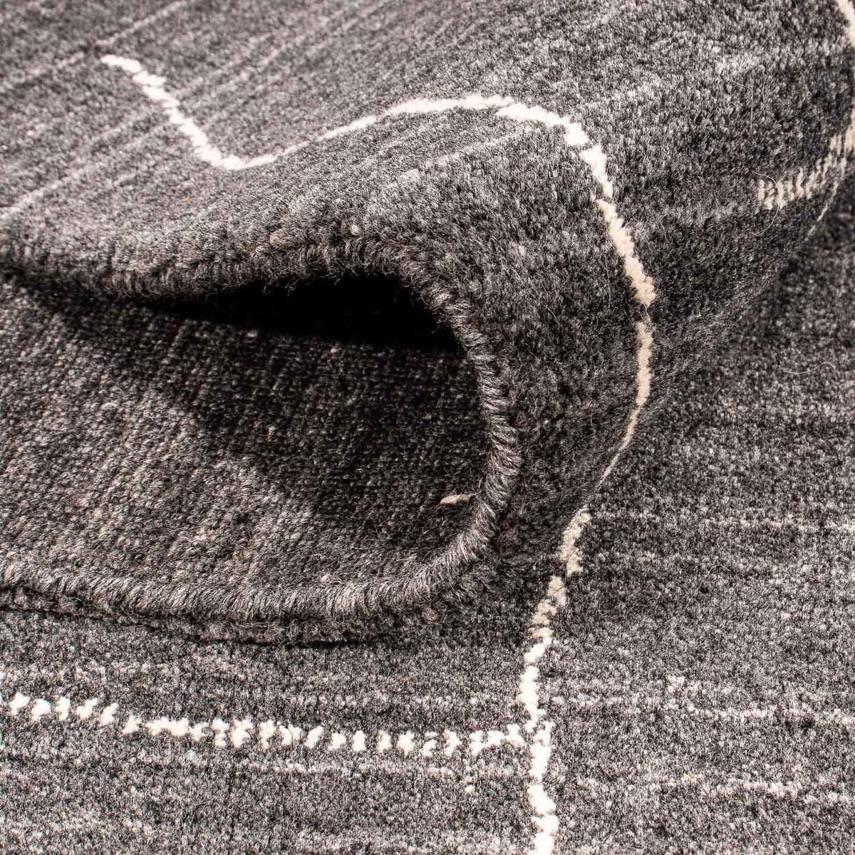 Gabbeh Teppich - Loribaft Indus 200 x 142 cm - dunkelbraun