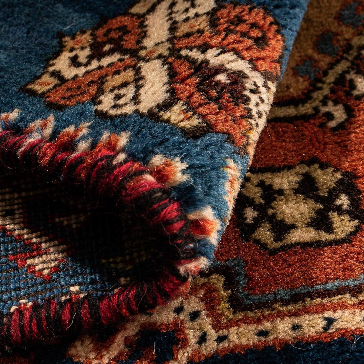 Perserteppich - Nomadic 70 x 68 cm - dunkelblau