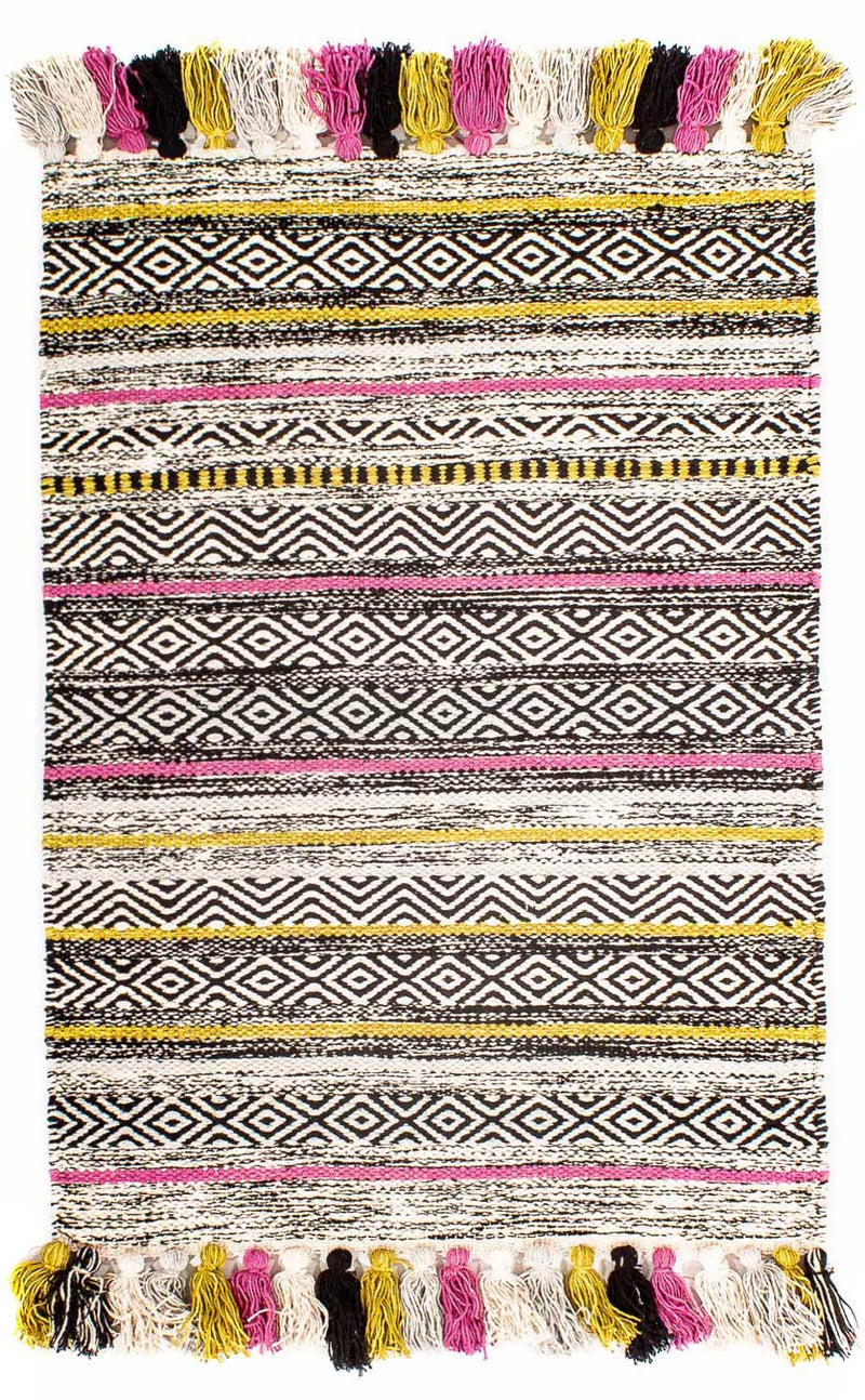 Kelim Teppich - Trendy 90 x 60 cm - mehrfarbig