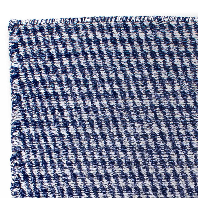 Kelim Teppich - Trendy 63 x 62 cm - dunkelblau