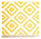 Kelim Teppich - Trendy 80 x 72 cm - beige