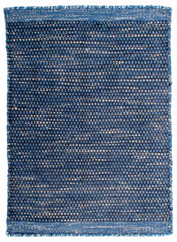 Kelim Teppich - Trendy 88 x 62 cm - dunkelblau