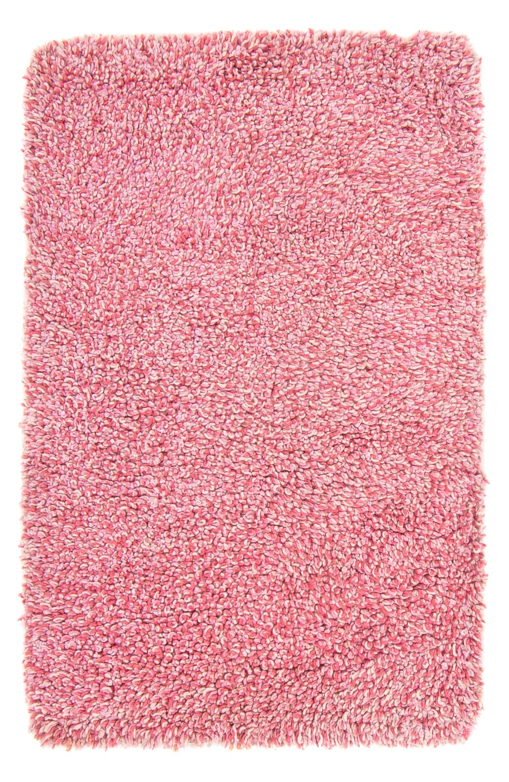 Hochflor Teppich - 95 x 62 cm - rosa