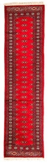 Pakistan Teppich 76x326cm - Orientteppich - Läufer / Rot / 76 x 326 cm Läufer