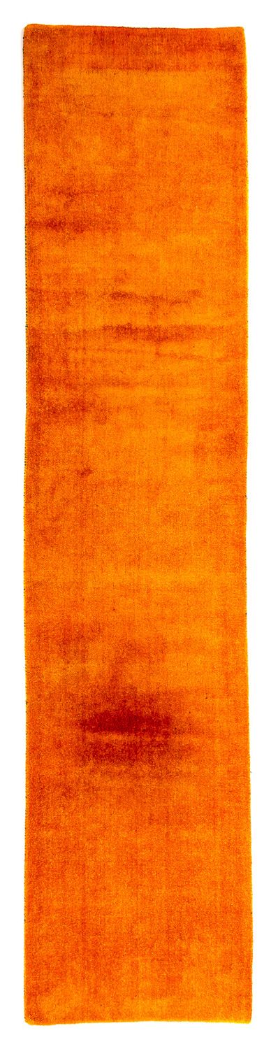 Gabbeh Teppich - Loribaft Softy 395 x 80 cm - orange
