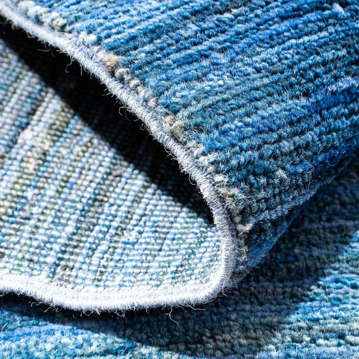 Ziegler Teppich - Modern 125 x 85 cm - blau