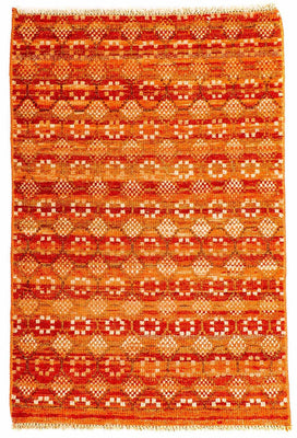 Designer Teppich 92 x 62 cm - orange