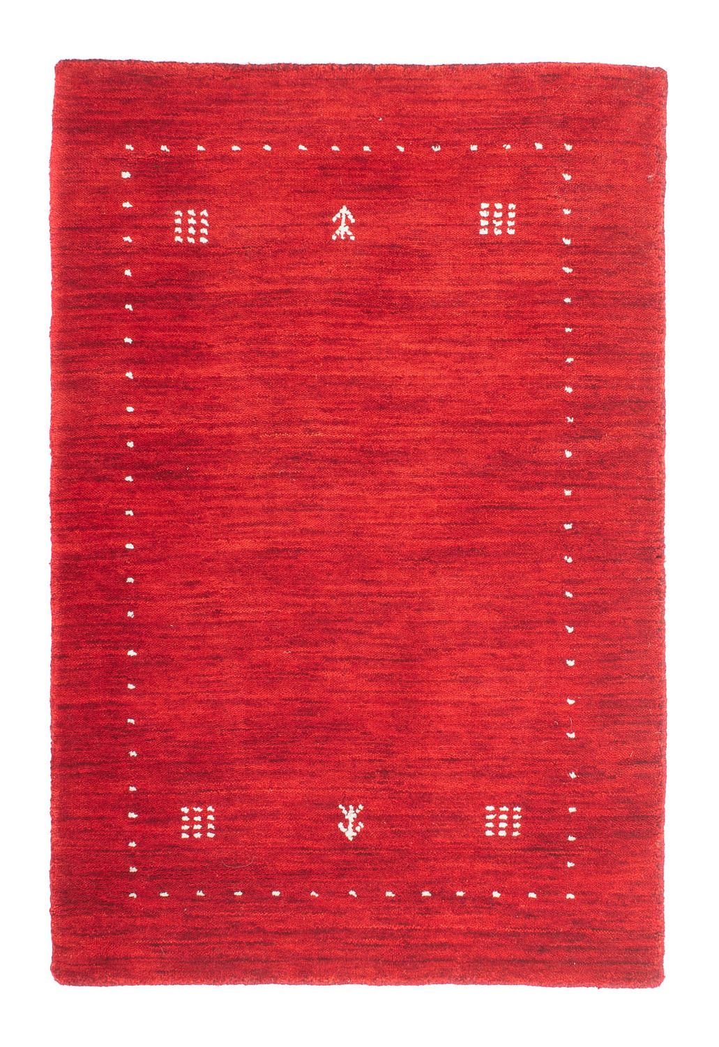 Gabbeh Teppich - Indus 90 x 60 cm - rot