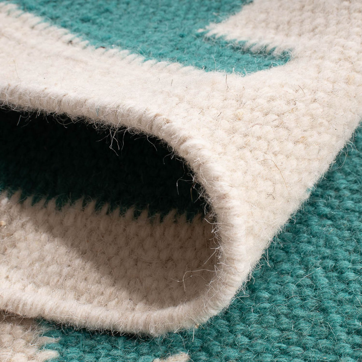 Kelim Teppich - Trendy 90 x 60 cm - beige