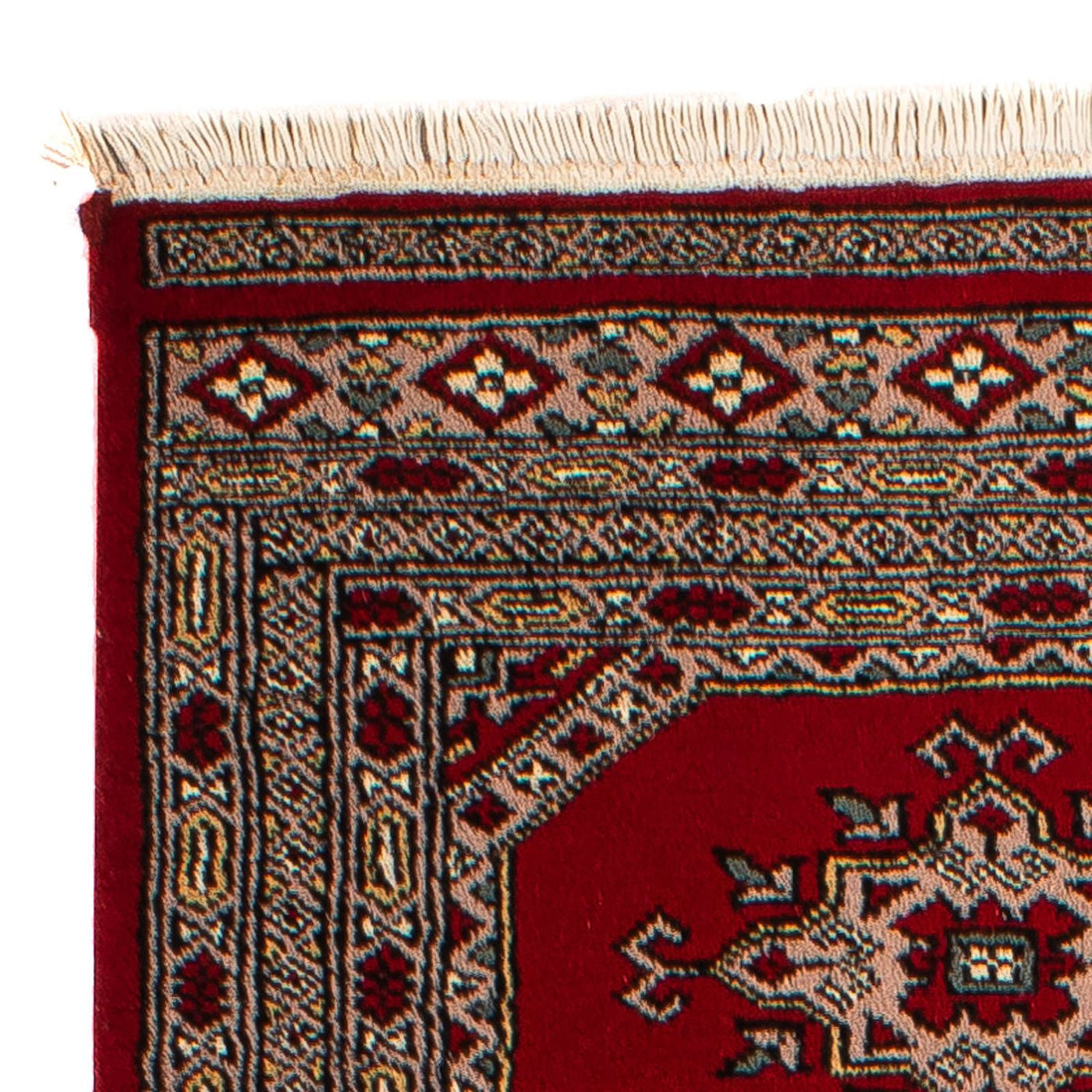 Pakistan Teppich 192 x 64 cm - dunkelrot