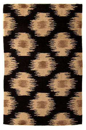 Wollteppich 235 x 150 cm Wohnzimmer Teppich