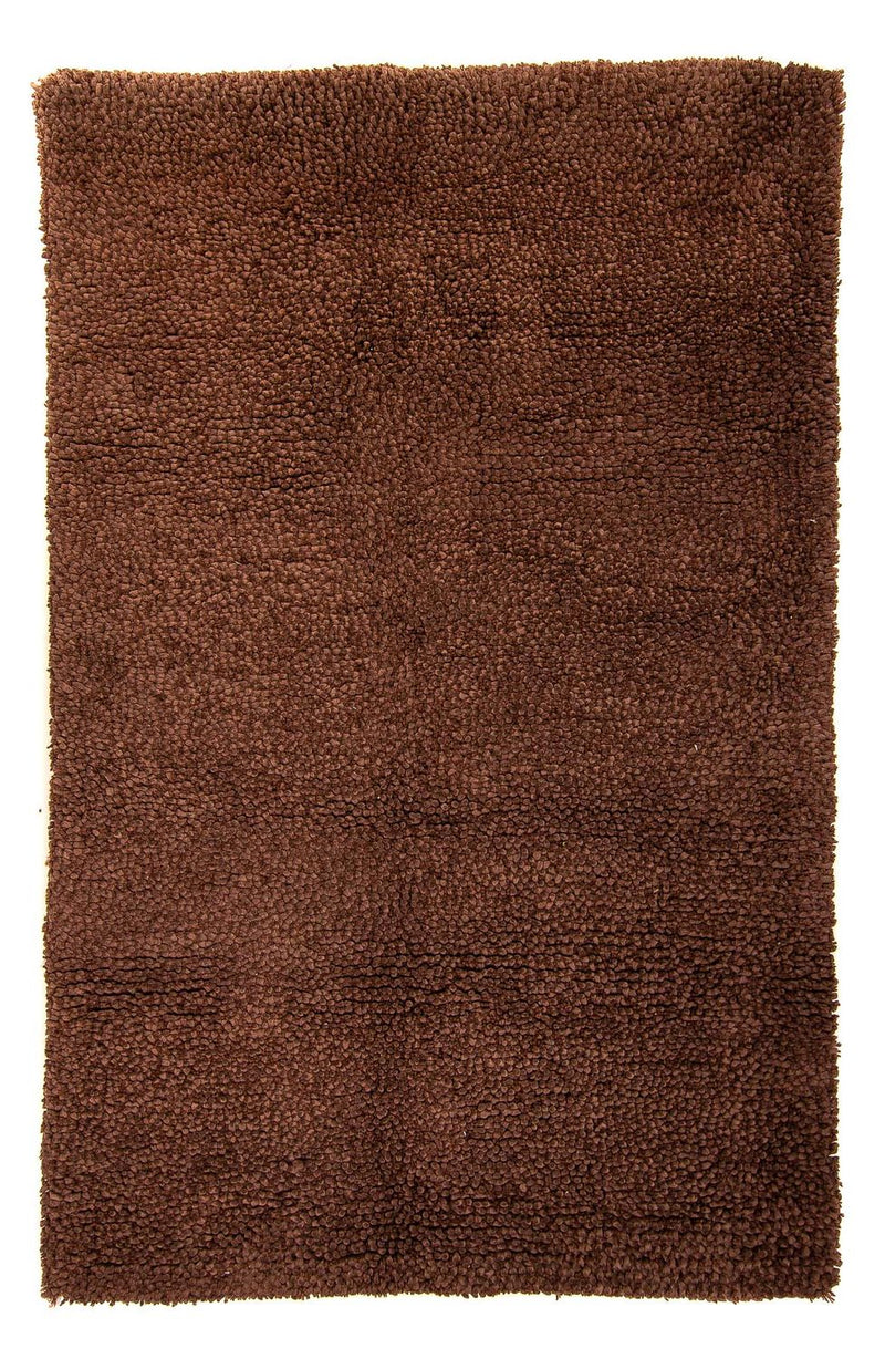 Hochflor Teppich 230 x 150 cm - braun