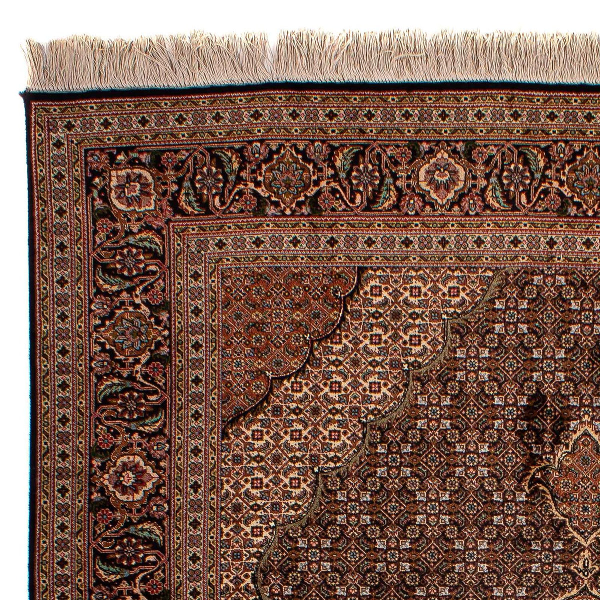 Perserteppich - Täbriz - Royal 202 x 150 cm - braun