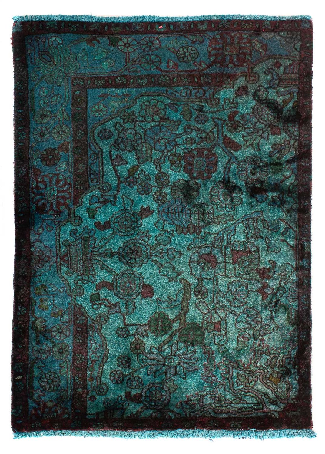 Orientteppich 119 x 91 cm - hellblau