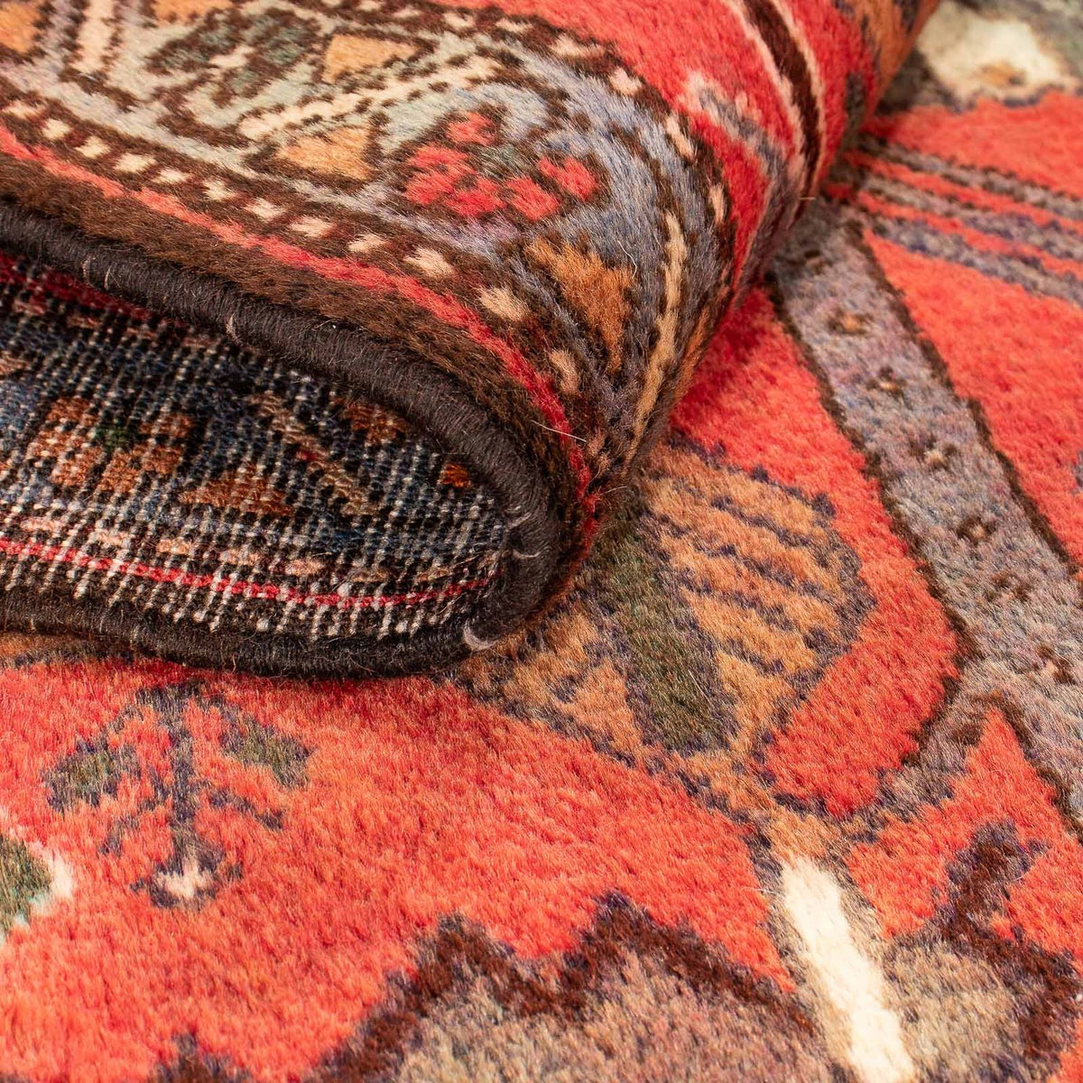 Perserteppich - Nomadic 99 x 82 cm - dunkelrot