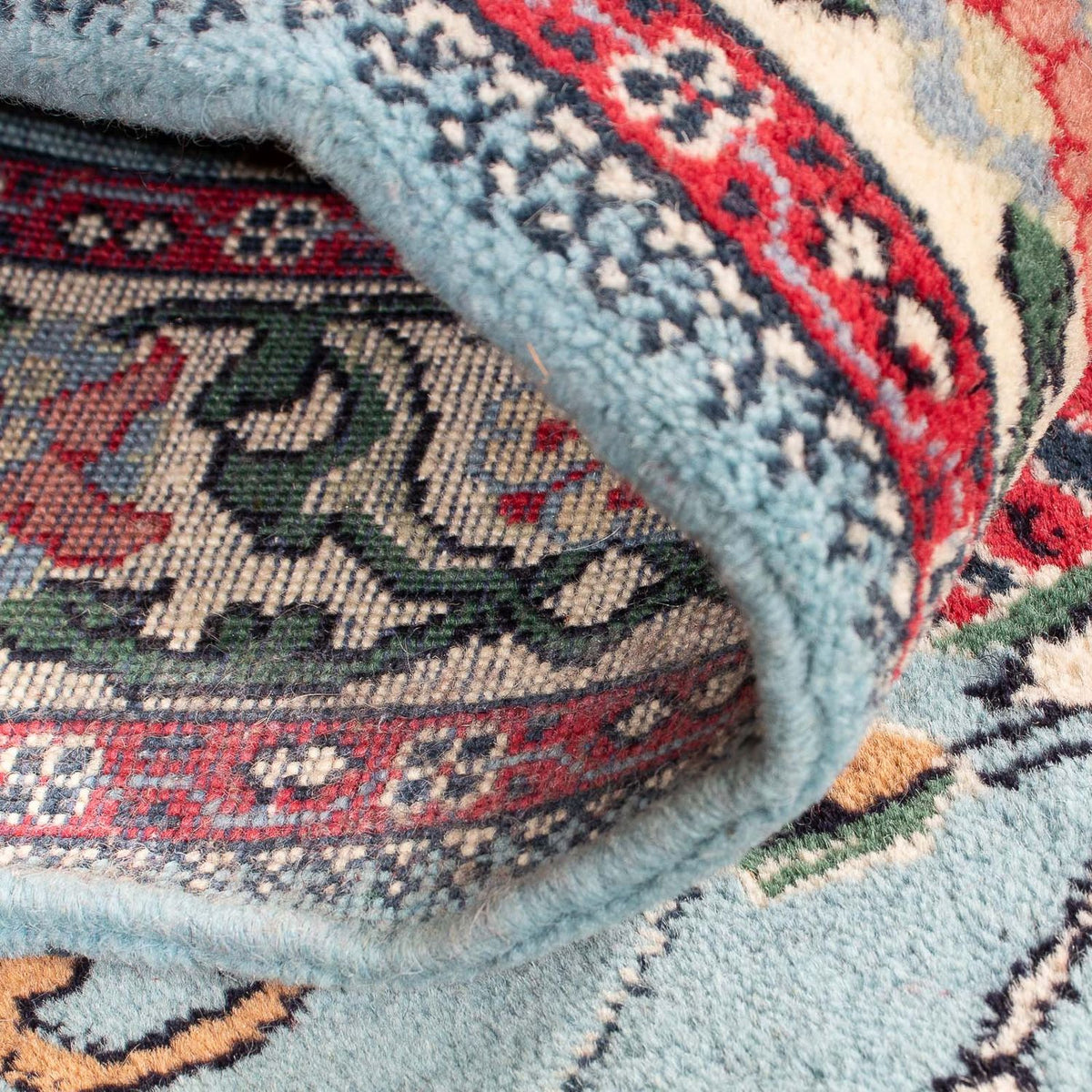 Orientteppich - Indus 194 x 81 cm - hellblau