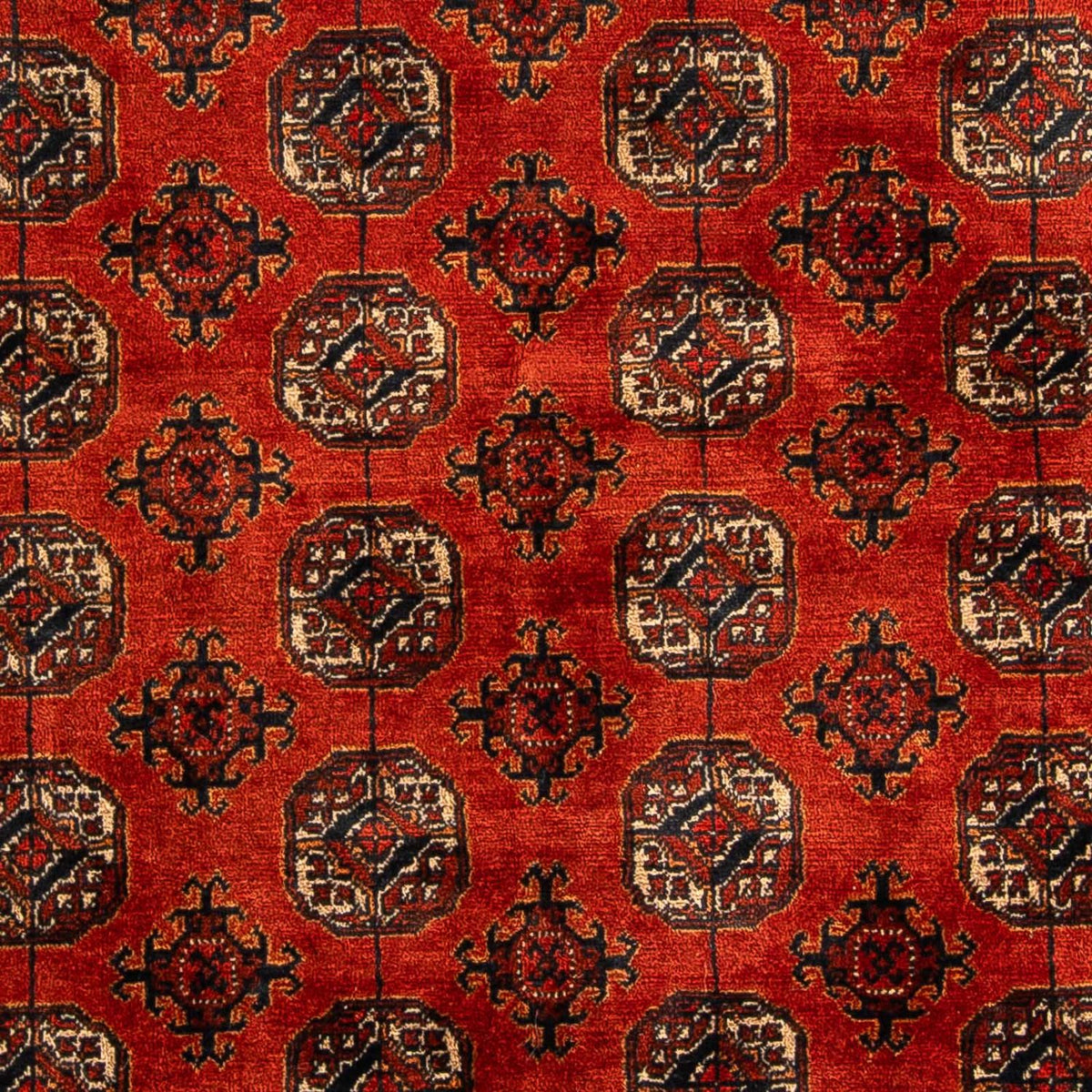 Afghan Teppich - Buchara 199 x 124 cm - dunkelrot
