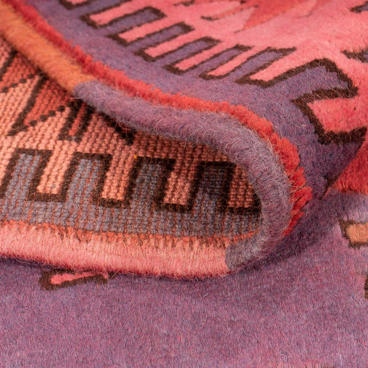 Orientteppich 190 x 150 cm - hellrot