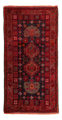 Orientteppich 154 x 78 cm - dunkelrot