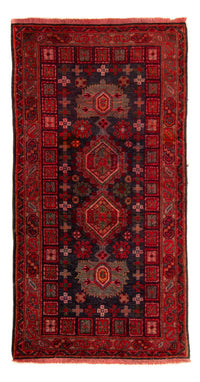 Orientteppich 154 x 78 cm - dunkelrot