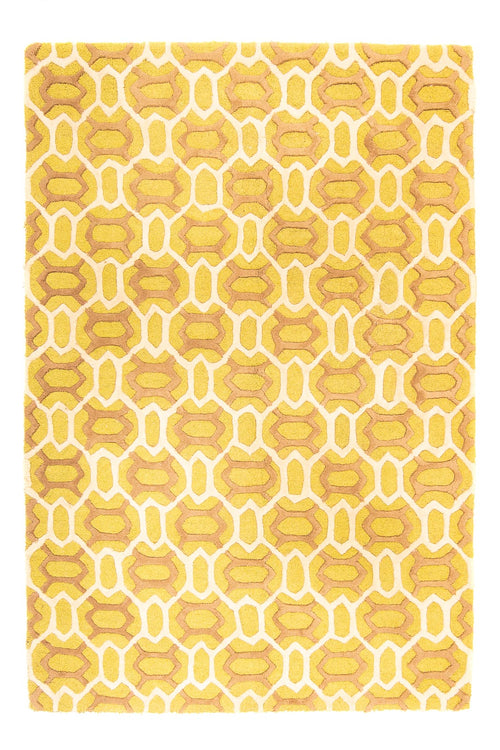 Wollteppich 260 x 180 cm Wohnzimmer Teppich