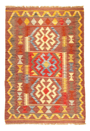 Kelim Teppich - Splash 125 x 86 cm - braun