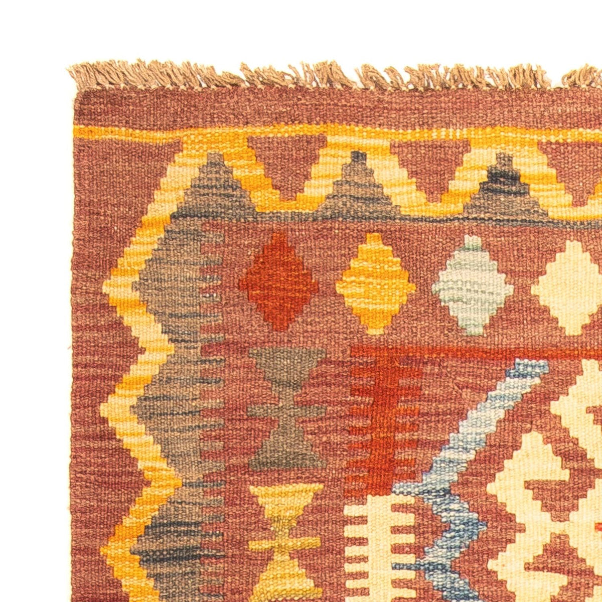 Kelim Teppich - Splash 125 x 86 cm - braun