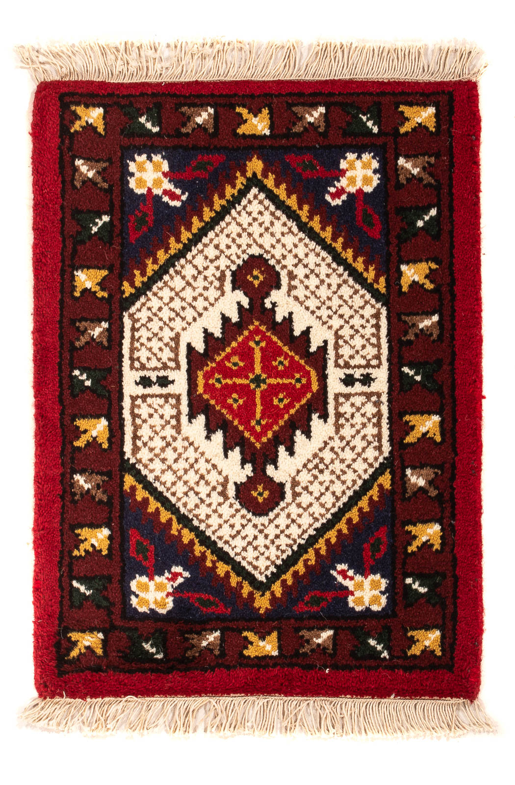 Orientteppich 60 x 40 cm - dunkelrot