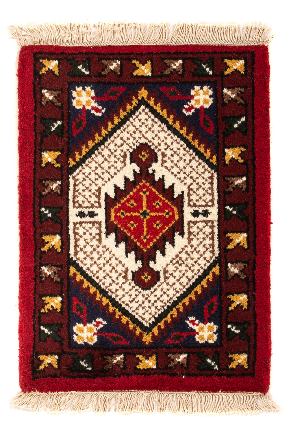 Orientteppich 60 x 40 cm - dunkelrot