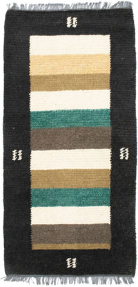 Nepal Teppich 140 x 70 cm - mehrfarbig