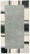 Gabbeh Teppich Indus 72x141cm - Wollteppich - Rechteckig / Silber / 72 x 141 cm Rechteckig