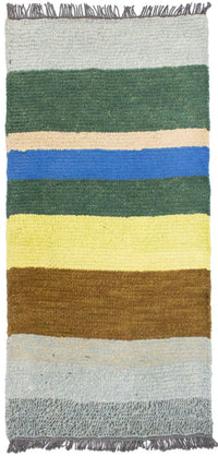 Nepal Teppich 140 x 70 cm - mehrfarbig