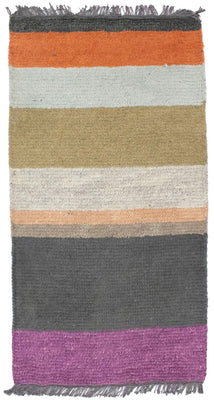 Nepal Teppich 140 x 70 cm - mehrfarbig