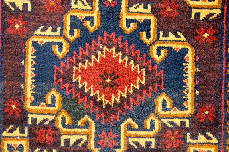 Belutsch Teppich 129 x 77 cm - mehrfarbig