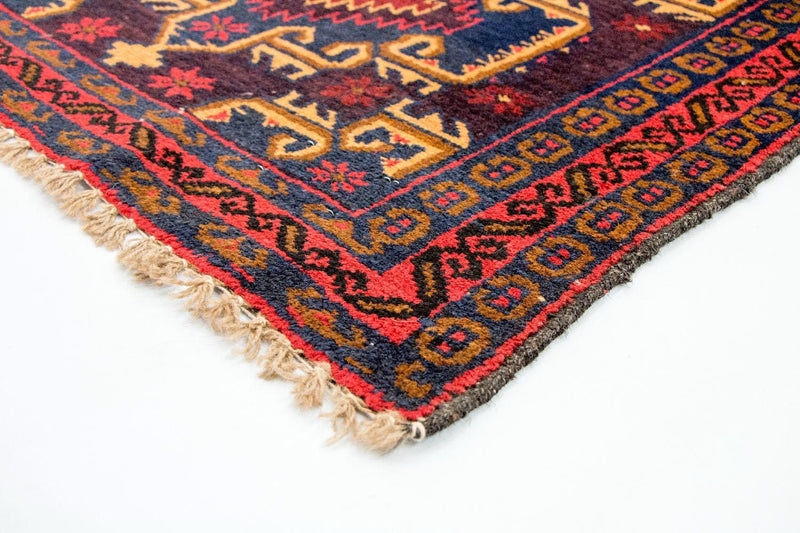 Belutsch Teppich 129 x 77 cm - mehrfarbig