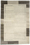 Nepal Teppich 119x180cm - Wollteppich - Rechteckig / Beige / 119 x 180 cm Rechteckig
